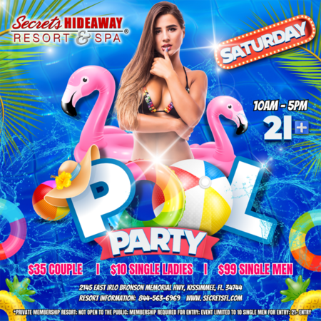 Saturday Pool Party 10am-5pm