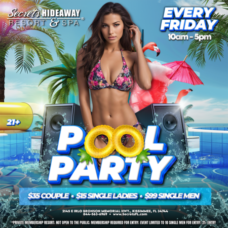 Friday Pool Party 10am-5pm