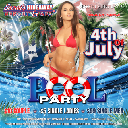Pool Party 10am -5pm  ~ July 4th - Big Bang ™