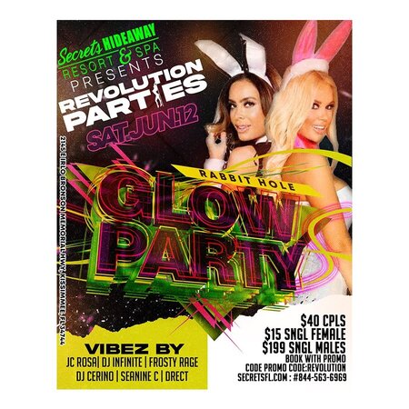Rabbit Hole Glow Party