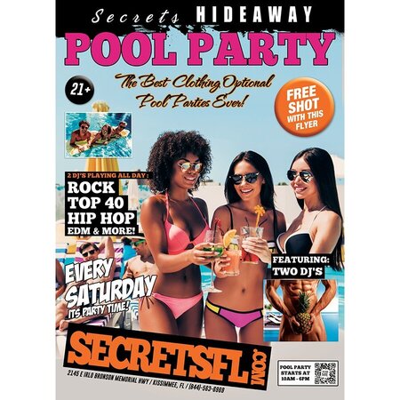 Saturday Pool Party 10am - 5pm
