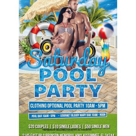 Saturday Pool Party 10am-5pm