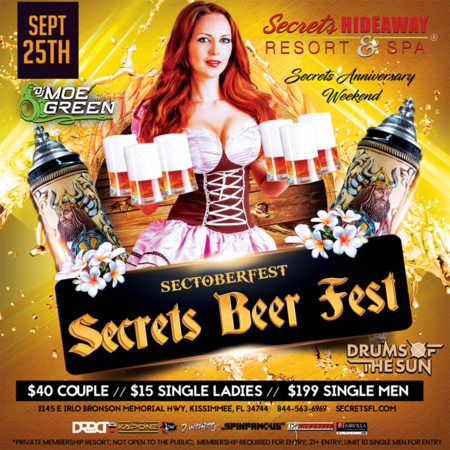 Secrets Beer Fest - SecToberfest: Secrets Anniversary