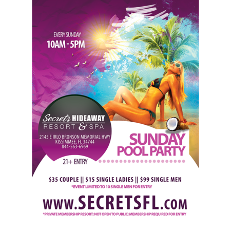 Pool Party 10am-5pm - NYE Takeover