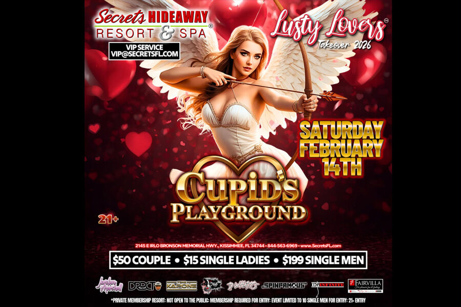 Cupid’s Playground - Lusty Lovers™ Valentine Takeover Feb 12-16